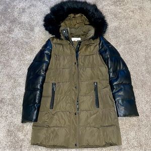 Womens Calvin Klein Long Puffer Size S